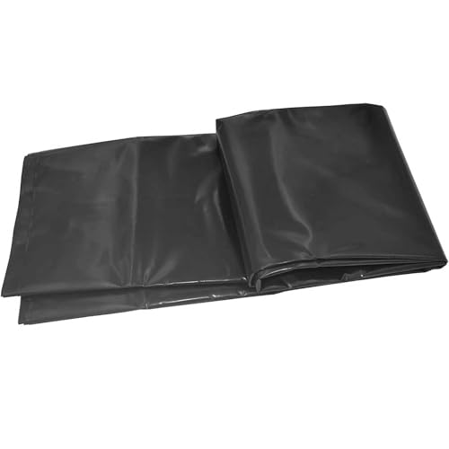 Bâche de bassin noire imperméable en PVC flexible pour bassins de jardin et poissons