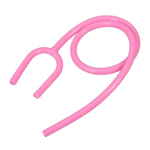 BIUDECO Tubo Flexible para Estetoscopio en PVC Rosa Fucsia 2 Piezas Manguera en Forma Compatible para Uso Médico Profesional