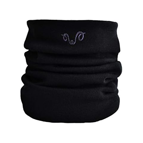 Bufanda de lana de merino unisex Woolona Negro Talla única Cover