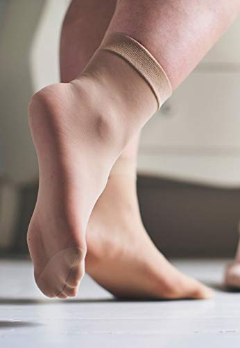 All Woman Plus Size 20 Denier SuperWide Anklets Pop Socks SINGLE PAIR3