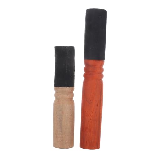 Toddmomy 2Pcs Buddhist Sound Bowl Mallet Strikers for Meditation Deep Tones for Mindfulness and Relaxation Easy Grip Design for Enhanced Experience