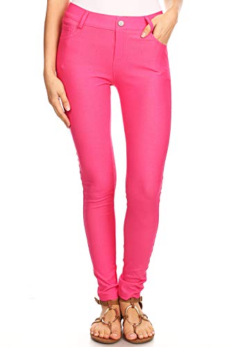 Image of YELETE Women's Basic Five Pocket Stretch Jegging Tights Pants
