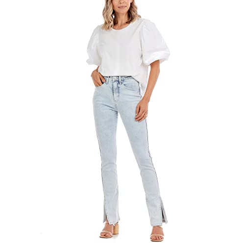 Mud Pie Women's Yorker Side-Slit Jeans