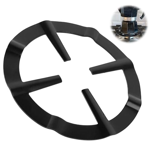 1PCS Gas Ring Reducer Metal Gas Ring Reducer for Coffee Pot Black Stove Top Gas Ring Reducer Universal Mocha Pot Stand Gas Ring Stove Rack Anti Slip Wok Ring for Gas Stove Hobs Cooker Diameter 13.3cm