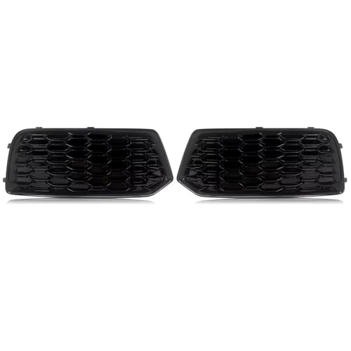 Grille nid d'abeille cache antibrouillard Q5 2018-2022 paire de lunettes pare-chocs inférieur
