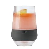 Host Freeze XL Wine Glass Cooling Cup, Double Walled Insulated Freezable Drink Chilling Tumbler for Aperol Spritz 12 Ounces Gray