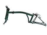 for brompton自転車 クロムモリブデン鋼製 7段変速 74x112mm 3つ折れフレーム Mハンドル フレーム（グリーン）