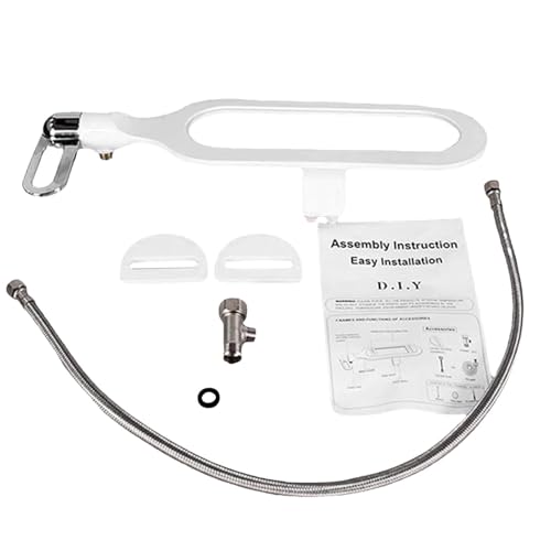 Asiento de inodoro inteligente para inodoro de 43 cm, accesorio de bidé con modo de lavado trasero y hembra, hecho de ABS duradero, se adapta a la mayoría de inodoros para un uso cómodo e higiénico en