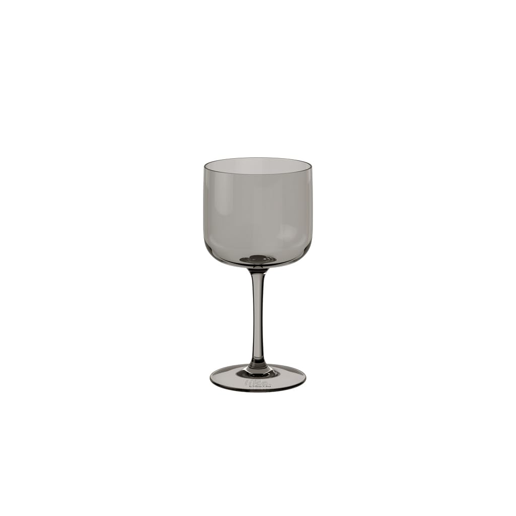 like. by Villeroy & Boch - Like Glass Smoke copas para vino, set de 2 piezas Gris, copas para vino blanco y tinto, copas con tallo, copas de cristal, aptas para lavavajillas