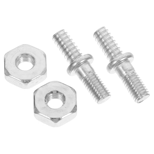 BAZEITFLOW 2 pièces Accessoires Tronçonneuse Goujons et Écrous Réglables pour Guide Chaîne Compatible Fixation et Remplacement Rapide