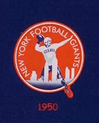 New York Football Giants - Established 1925 - Classic Logos through the years Wool Heritage Dynasty Banner 22 x 14