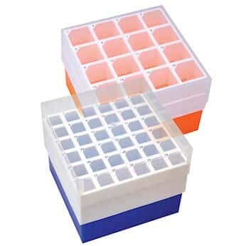 Argos Technologies Polypropylene Freezer Box, 36 x 15 mL, Blue; 2/Pk