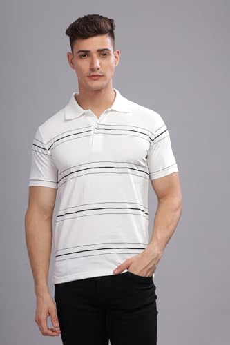 Image of ADRO Regular Fit Polo T-Shirt for Men| Printed Polo T-Shirt | Cotton Polo T Shirt