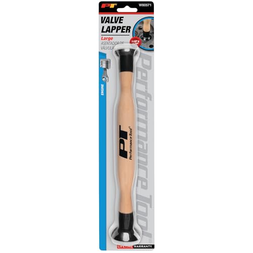 Image of Performance Tool W80571 Valve Lapping Tool with Heavy Duty Rubber Suction Cups and Hardwood Handle - Large Size for 1 1 /8-Inch and 1 3 /8-Inch Valves