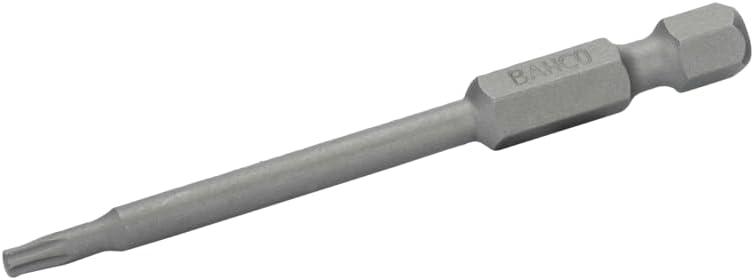 BAHCO 59S/70T25-5P Punta estándar 1/4" para tornillos TORX T25 70 mm (5 piezas/caja de plástico) Power Type, Multicolor