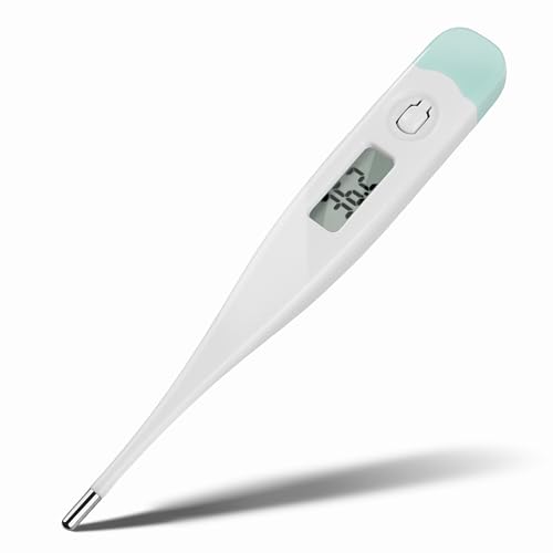 Pulox Thermomètre médical numérique - Écran LCD et signal sonore - Mesure de la température corporelle, orale, rectale et axillaire
