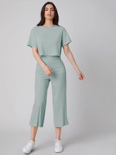 Image of Leriya Fashion Co-ord Set for Women Stylish - Trendy Korean Summer Travel Outfit | Lightweight Two Piece Dress for Beach & Holiday Look | Casual Style Textured Dress for Woman