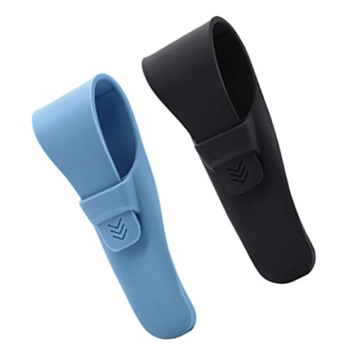 KOMBIUDA シリコン製カミソリ収納袋 旅行用カミソリカバー シェーバー保護ケース 携帯用シリコンバッグ 男性用アクセサリー 耐久性のあるカミソリケース 2個入り