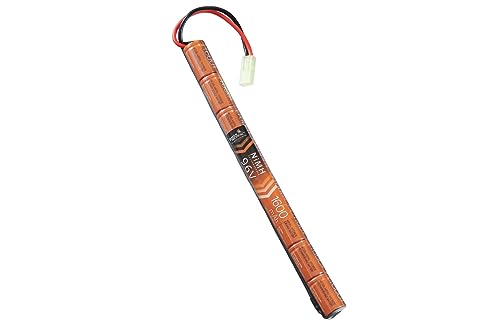 Lancer Tactical NIMH Airsoft Battery Compatible with Lancer AEG Airsoft (9.6V, 1600 mAh Stick)