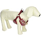 ペティオ (Petio) 犬雅 桜と菊ベストハーネス Mサイズ レッド