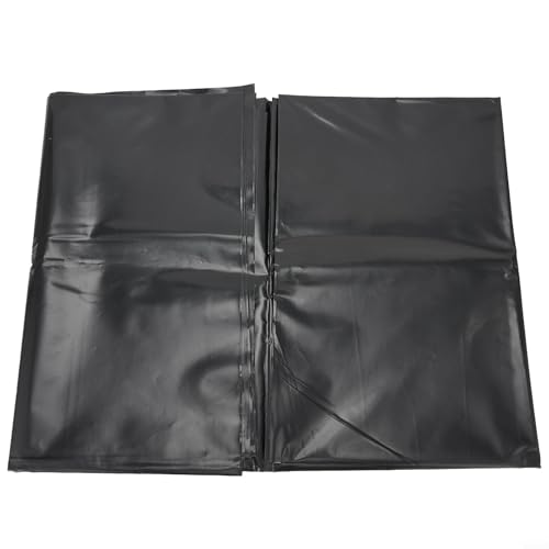 Yhenlovtt HDPE verstärkt für Fischstärke, undurchlässige Membranpools, Gartenteich und 012 mm Teiche, Landschaftsbau, 200 x 300 cm, Schwarz (152 m)