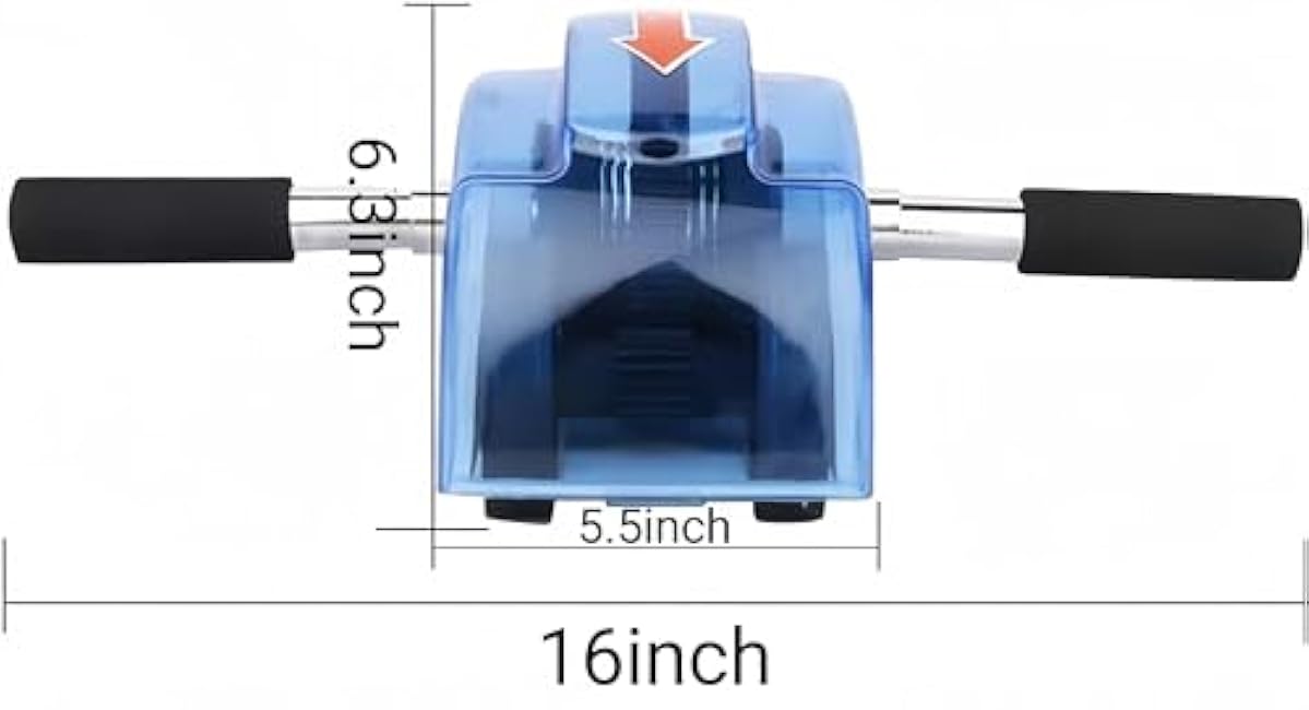 Ab Roller for Abs Workout - Abdominal Exercise Rollers with 4 Wheels, Muscle Exerciser for Women & Men