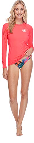 Image of Body Glove Women's Smoothies Sleek Solid Long Sleeve Rashguard with UPF 50+