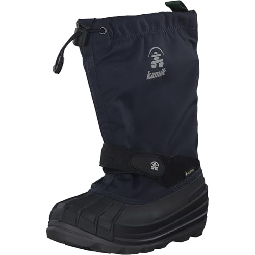 Kamik Unisex-Jungen Waterbug8g Winterstiefel, Blau (Navy/Marine), 27 EU