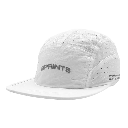 Sprints Blaze 5 Panel Hat | Lightweight Performance Running Cap Breathable Quick-Dry Adjustable Fit | Unisex (Chalked Up)