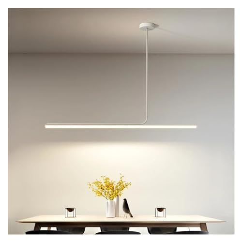Lampe à suspension LED moderne pour illuminer un plan de travail de cuisine LWX