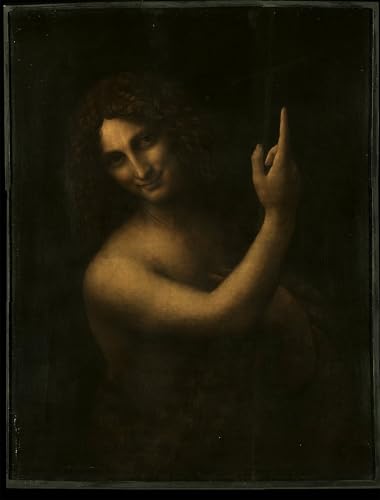 Portrait Saint Jean Baptiste de Vinci affiche toile 60x90cm pour réveiller un mur terne