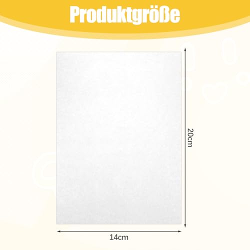 40 Stück Schrumpffolien-Schrumpffolie Bedruckbar,Transparentes Shrink Plastic Zur Herstellung Von Mit Buntstiften Handbemalten Bastelarbeiten (A5,20x14 cm) schrumpffolie (20 * 14 Papier*40)