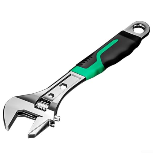 EaseSunny Juego de llaves ajustables de acero al cromo vanadio de 8 a 15 pulgadas para reparaciones de fontanería (12 pulgadas)