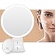 Auxmir Kosmetikspiegel LED Beleuchtet mit 3 Lichtfarben und Dimmbarer Helligkeit, Touchschalter, USB Aufladbar, Premium Schminkspiegel mit 2 Schubladen für Schminken Rasieren und Gesichtspflege