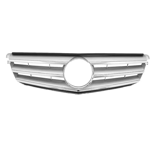 Calandre W204 pour Benz Classe C style GTR en noir brillant et chrome sport