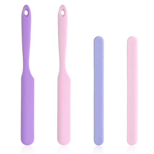 Clofiak 4PCS Silicone Wax Stick Reusable Popsicle Stick Applicator