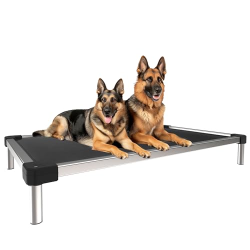 FXW-TitanNest-Cooling-Chew-Proof-Elevated-Dog-Bed-Washable-Raised-Cot-for-IndoorOutdoorCamping-Use-Waterproof-Durable-Pet-Bed-for-Large-Dogs-50-Inch-Black FXW TitanNest Cooling Chew Proof Elevated Dog Bed Washable Raised Cot for IndoorOutdoorCamping Use Waterproof Durable Pet Bed for Large Dogs 50 Inch Black