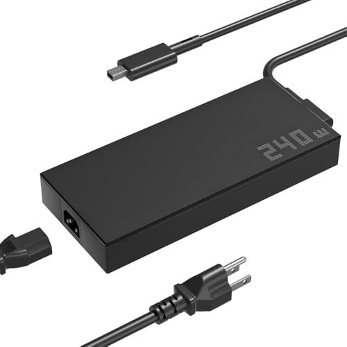 HSXIRQA 240W Charger Compatible with Asus TUF Gaming A18 A16 A14 ROG Zephyrus G14 G16 2025 2024 Series FA808 FA401 FA608 GU605 GA605 GA403 ProArt P16 PX13 ROG Flow Z13 GZ302EA Laptop
