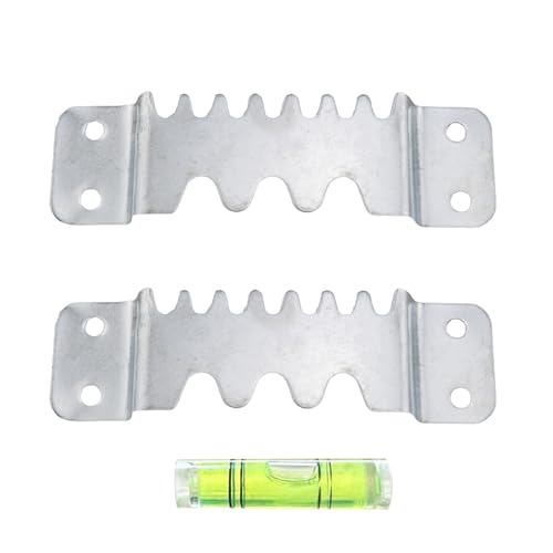 Image of 2pcs Sawtooth Picture Hangers with Screws Professional Picture Hanging Hardware for Heavy Decorations