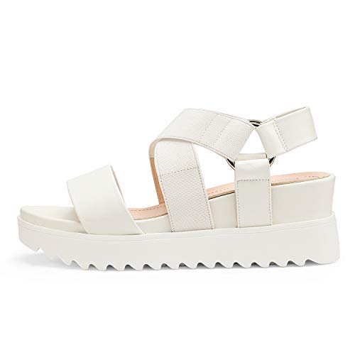 Image of DREAM PAIRS Women's Open Toe Ankle Strap Platform Wedge Sandals