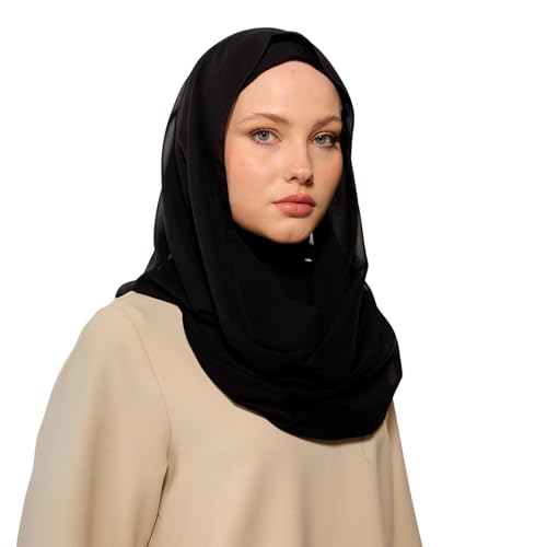 HoM Luxury Instant Chiffon Hijab & Wrap – Lightweight Elegance, No Pins | Made in Turkey