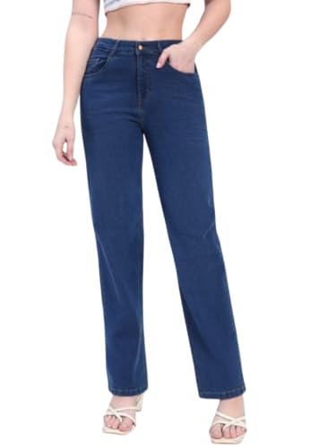 Image of Fashionfibre Women's High-Rise Straight Fit Stretchable Jeans