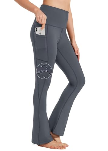 BAYGE Damen Bootcut Yogahose Hohe Taille Wasserdicht Blickdicht...