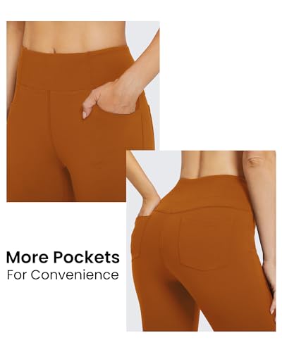 Image of G4Free Bootcut Yoga Pants with 4 Pockets Flare Leggings for Women High Waisted Casual Dress Pants