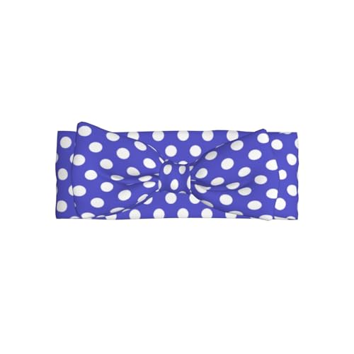 Purple Polka Dot Print (A) Baby Girl Bows Headbands Baby Girls Newborn Headbands Infant Toddlers 0-6 Months