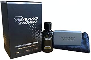 Nano Bond Ceramic Coating, PRO Car, Plastic, Glass, and Wheel Exterior Care Product kit, Hydrophobic, Long Lasting Professional Care, 9H High Gloss Paint Shine, Automotive Polishing with Sio2, 30ML