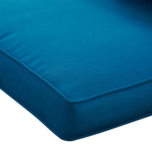 Image of QILLOWAY Outdoor /Indoor Furniture Cushions Set,Replacement Deep Seat Cushion for Patio Chair Furniture, 2sets,Peacock Blue