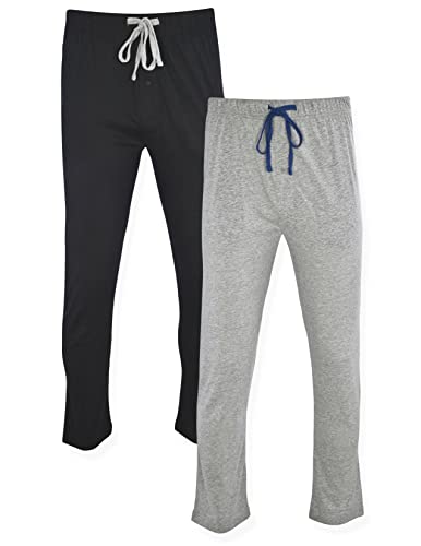 Hanes Men's Solid Knit Sleep Pant with Pockets and Drawstring