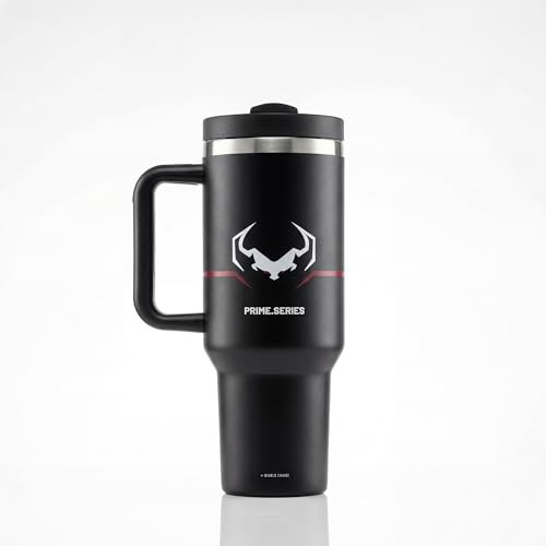 Diablo Thermobecher 1200 ml mit Griff, Strohhalm und 3-in-1-Deckel