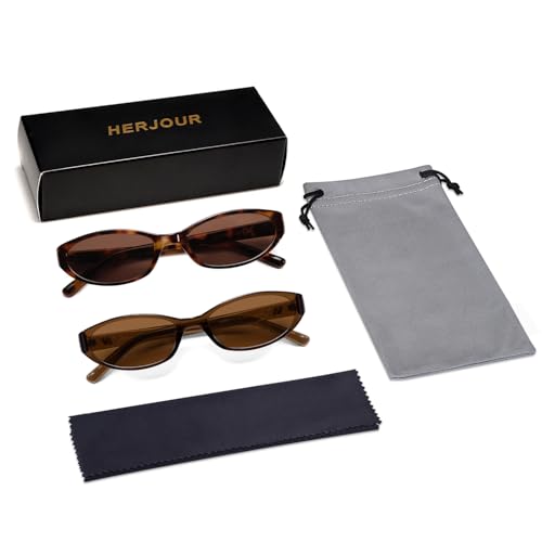 Image of Retro Oval Sunglasses Womens Mens Y2k Trendy Cateye Shades AR82299 | Narrow Round Cute Sunnies,90s 2000s Cool Skinny Frame